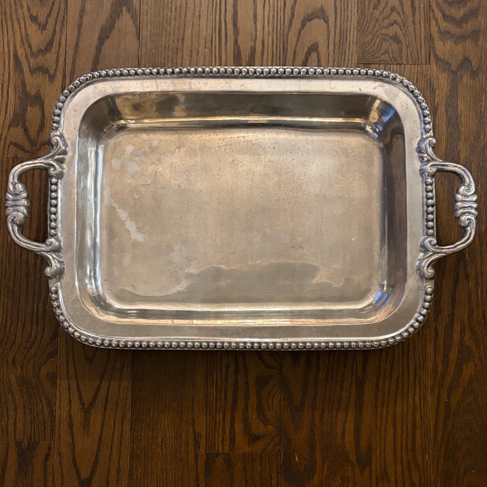 Beatriz Ball Silver Rectangular Serving Tray